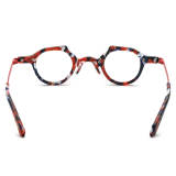 Black & Red Glasses for Women LE3002 - Stylish Acetate Round Frames