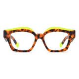 Round Tortoise Shell Glasses - Lightweight, Hypoallergenic Acetate Design, LE3008