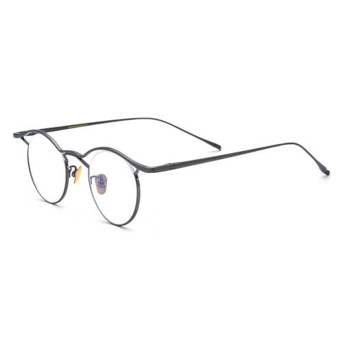 Round Titanium Glasses LE3029 - Gray