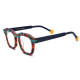 Square Spectacles Frames - LE3024 Frosted TortoiseShell - Stylish Acetate Glasses
