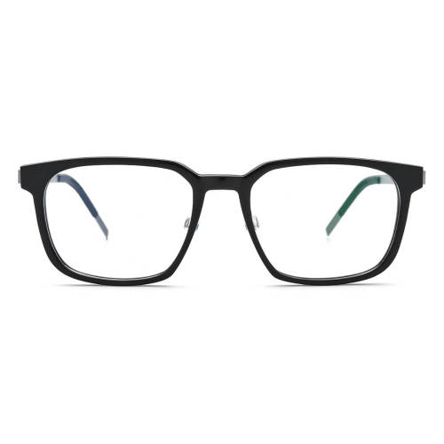 Square Natural Horn Glasses LH3093 - Black
