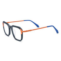 Square Acetate Glasses LE3030 - Frosted Black