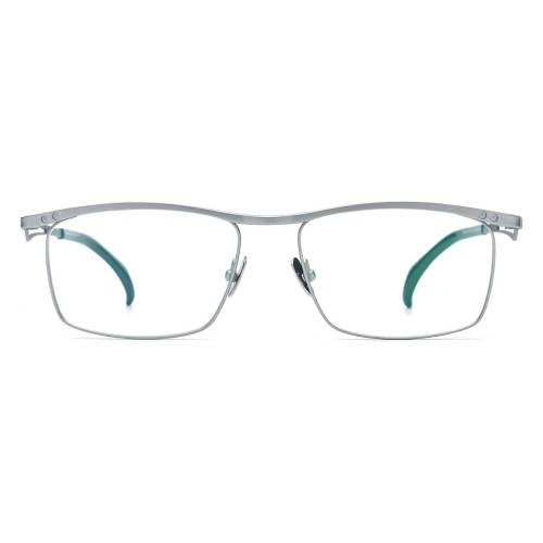 Titanium Eyeglasses Rectangle with IP Plating - Black Glasses LE3003 for All-Day Comfort and Style