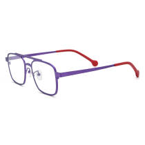 Purple Prescription Glasses - Durable and Stylish Titanium Aviator Glasses LE3035