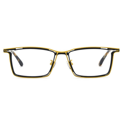 Rectangle Titanium Glasses LE3053 - Yellow-Black