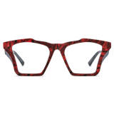 Red Glasses LE3067 - Stylish Acetate Cat Eye Frames in Frosted Red