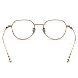 Titanium Prescription Glasses LE3049 - Elegant Gold Square Frames for Ultimate Comfort