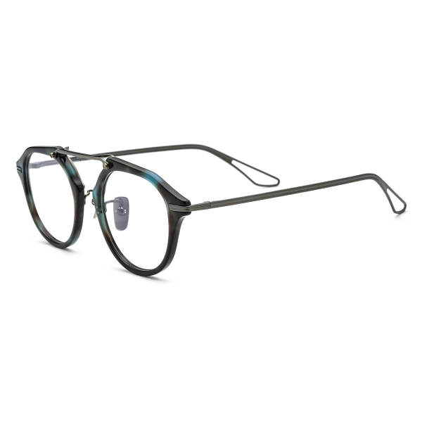 Trendy Round Glasses for Men and Women - LE3052 Blue TortoiseShell