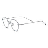 Stylish Silver Titanium Optical Glasses - LE3048 Square Frames
