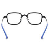 Square Prescription Glasses - Black & Yellow LE3050 - Trendy Titanium Frame