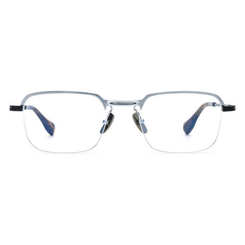 Half Rim Titanium Glasses LE3042 - Silver Gray