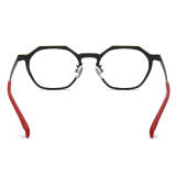 Geometric Titanium Glasses LE3047 - Yellow & Black