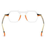 Transparent Glasses - Stylish Clear Acetate Geometric Glasses Frames LE3041