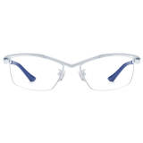 Titanium Frames Glasses - Stylish and Durable Half Rim White Glasses LE3033