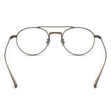 Brown Eyeglasses - Elegant and Lightweight Titanium Aviator Glasses LE3039
