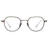Square Prescription Glasses LE3049 - TortoiseShell & Gold Titanium Frames for Men and Women
