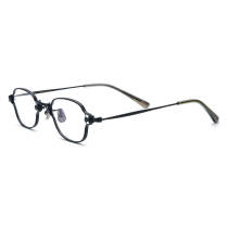 Oval Titanium Glasses LE3081 - Black