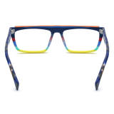 Acetate Glasses - Stylish and Durable Frosted Blue Rectangle Glasses LE3036