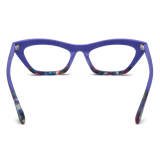 Cats Eye Spectacles - Stylish Frosted Purple Cat Eye Acetate Glasses LE3040