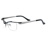 Glasses Black Frame - Stylish and Durable Titanium Half Rim Glasses LE3033