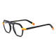 Black Glasses Frames - Elegant and Durable Acetate Geometric Glasses LE3041