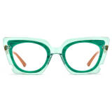Green Frame Glasses - Stylish and Durable Acetate Cat Eye Glasses LE3032