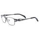 Stylish Black Rectangle Glasses - LE3051 | Titanium Frame with Adjustable Nose Pads, Hypoallergenic