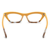 Cat Eye Prescription Glasses - Stylish Frosted Yellow Acetate Glasses LE3040