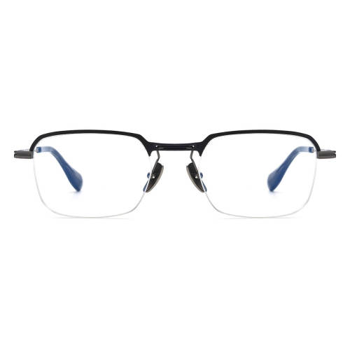 Half Rim Titanium Glasses LE3042 - Black Gray