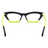 Acetate Glasses - Stylish Frosted Green Cat Eye Glasses LE3040