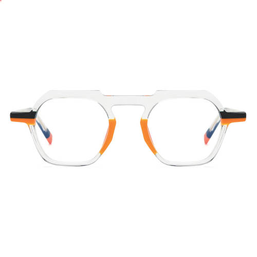 Geometric Acetate Glasses LE3041 - Clear