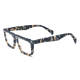 Wide Frame Glasses - Stylish and Durable Acetate Frosted TortoiseShell Rectangle Glasses LE3036
