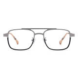 Titanium Glasses Frame - Stylish and Durable Silver Aviator Glasses LE3035