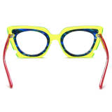 Cat Eye Eyeglasses - Stylish and Durable Blue Acetate Cat Eye Glasses LE3032