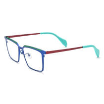 Rectangle Titanium Glasses LE3062 - Green & Blue