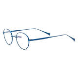 Titanium Optical Glasses - Elegant Oval Blue Frames LE3064 for Professionals