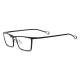 Black Men's Eyeglasses - Hypoallergenic, Durable Titanium Rectangle Glasses