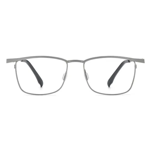 Titanium Frame Glasses - Sleek Silver Rectangle Glasses with Adjustable Nose Pads
