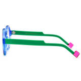 Blue Acetate Round Glasses LE3060 - Stylish and Durable Eyewear for All-Day Comfort