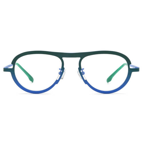 Aviator Titanium Glasses LE3061 - Green-Blue