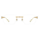 Gold Rimless Glasses - Stylish and Hypoallergenic Metal Frames