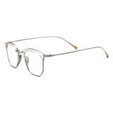 Clear Prescription Glasses - Hypoallergenic, Durable Titanium Browline Design