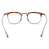 Men's Browline Glasses - Hypoallergenic, Durable Titanium Tortoise Shell Design