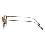 Men's Browline Glasses - Hypoallergenic, Durable Titanium Tortoise Shell Design