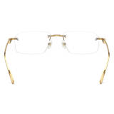 Gold Rimless Glasses - Stylish and Hypoallergenic Metal Frames