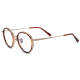 Round Titanium Glasses LE3075 - Tortoise & Gold