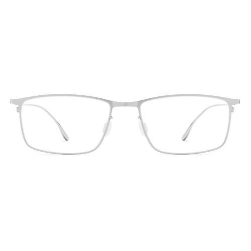 Silver Eyeglass Frames - Hypoallergenic, Durable Metal Rectangle Design