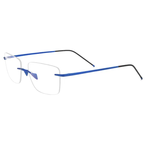Rimless Titanium Glasses LE3076 - Blue
