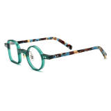 Large Glasses Frames - Unique Green Acetate Frame, Hypoallergenic and Durable