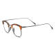 Men's Browline Glasses - Hypoallergenic, Durable Titanium Tortoise Shell Design